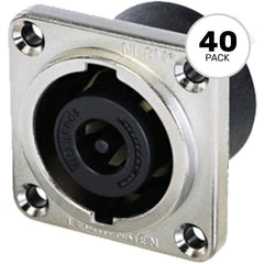 Neutrik NLT8MPXX 8-Pole Male speakON Panel Mount Chassis Connector (Nickel/Silver, Box of 40) Image 1