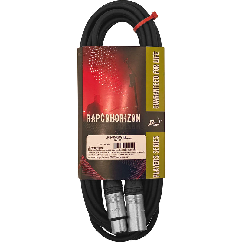 RapcoHorizon NM1-15 Microphone Cable with Neutrik XLR Connectors (15')