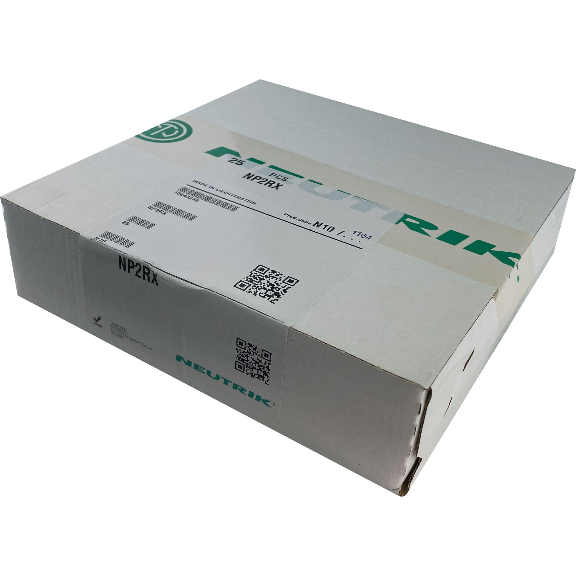 Neutrik NP2RX Professional Right-Angle 1/4" TS Mono Phone Plug (Nickel/Silver, Box of 25)