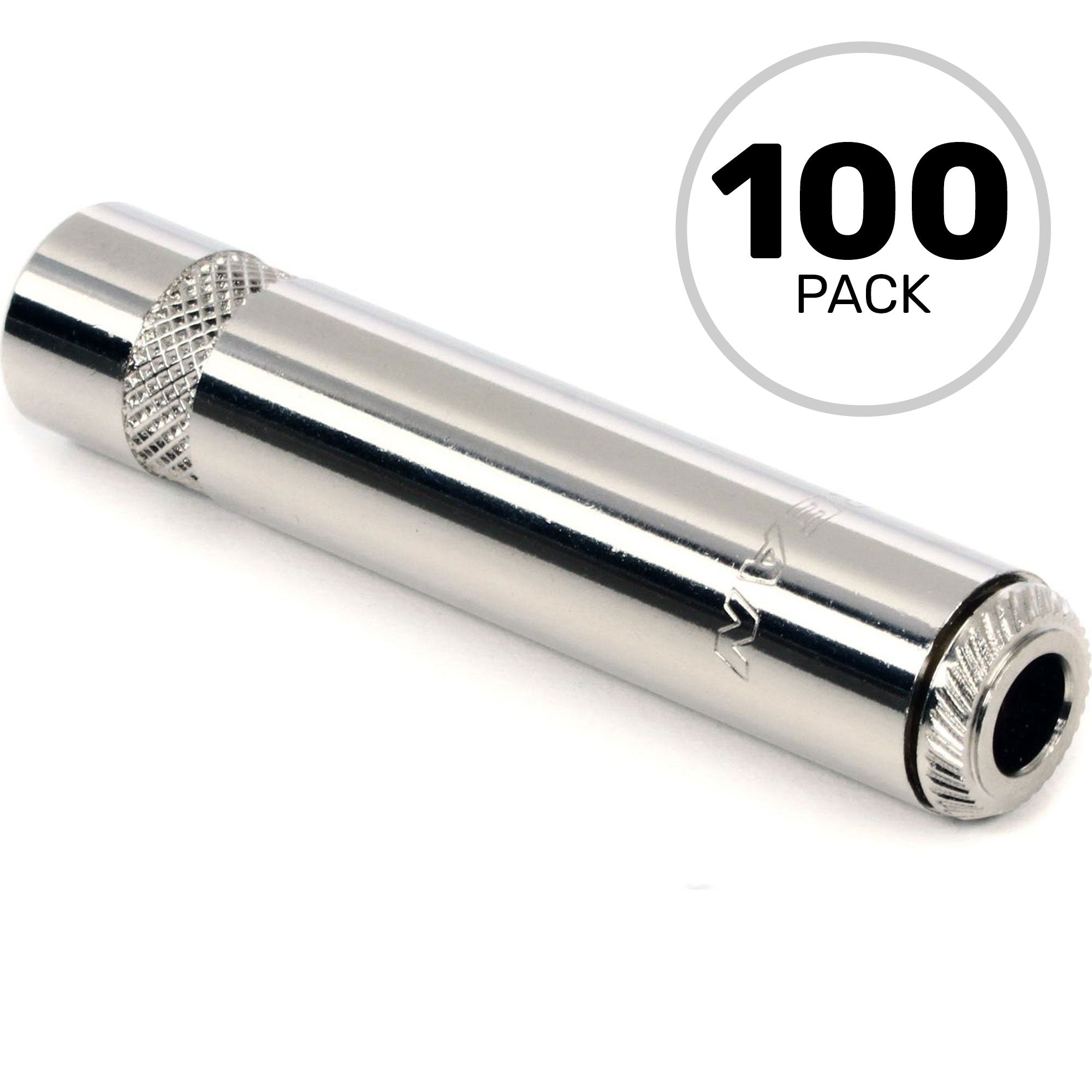 Neutrik Rean NYS2202P In-Line 1/4" Female Mono TS Phone Jack (Nickel/Silver, Box of 100)