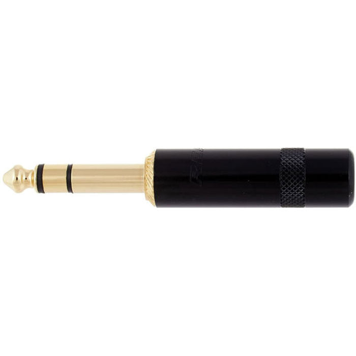 Neutrik Rean NYS228BG 1/4" Stereo Phone Long Barrel Plug (Black/Gold)