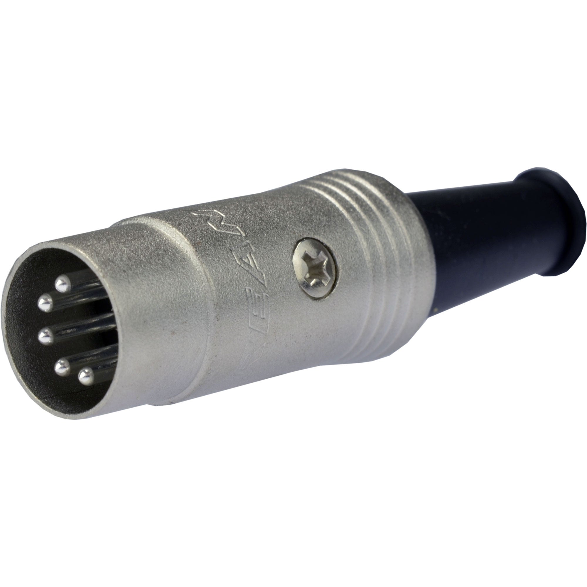 Neutrik Rean NYS322 5-Pin DIN MIDI Cable Connector (Nickel/Silver, Box of 100)