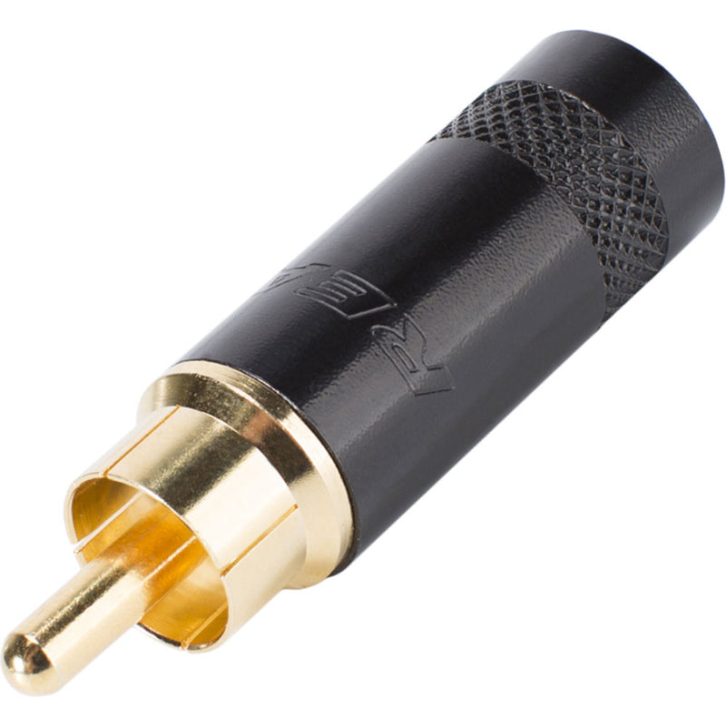 Neutrik Rean NYS352BG Male RCA Phono Plug (Black/Gold, Box of 100)