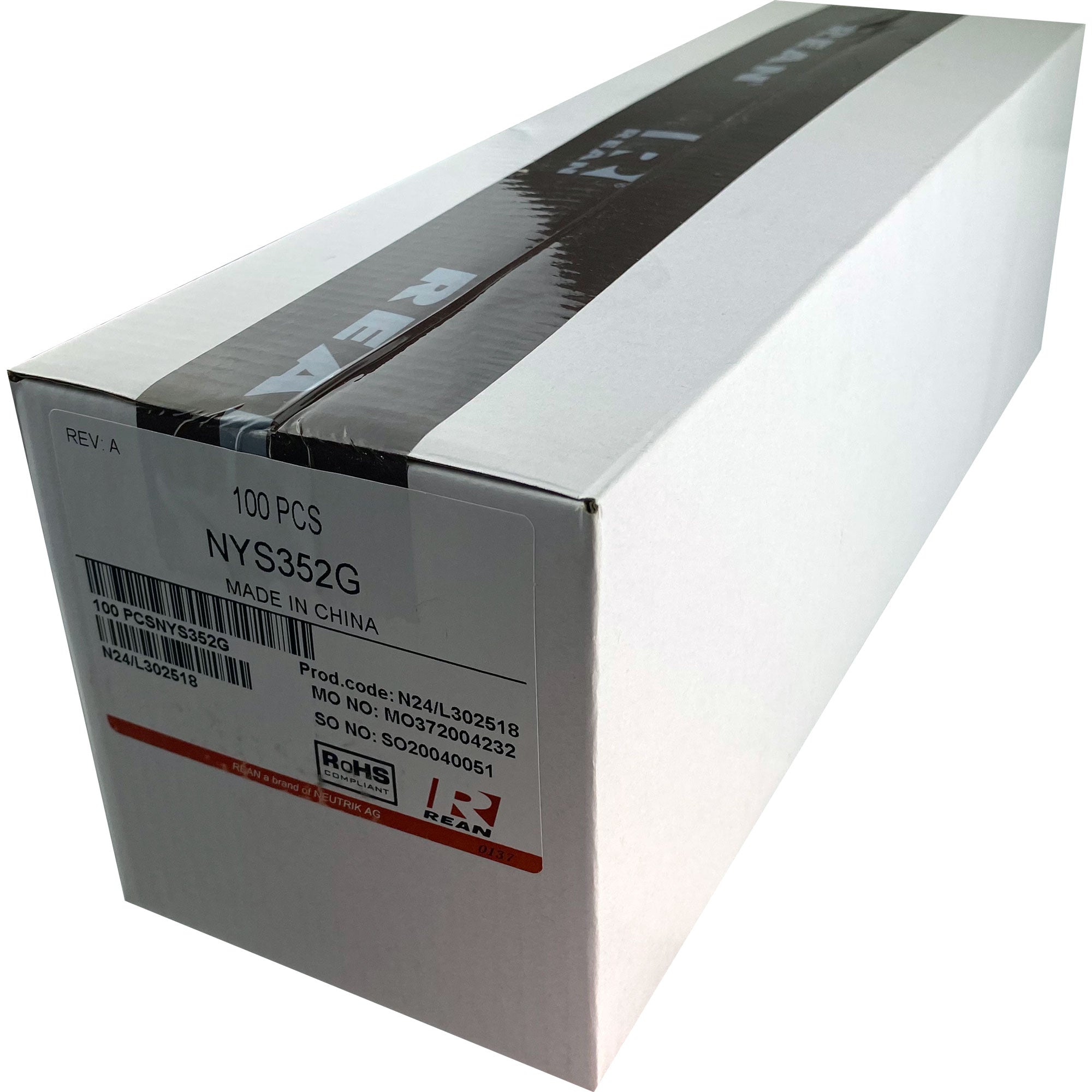 Neutrik Rean NYS352G Male RCA Phono Plug (Nickel/Gold, Box of 100)