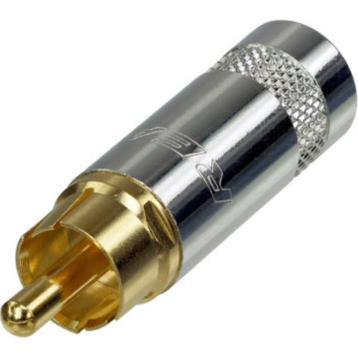 Neutrik Rean NYS352G Male RCA Phono Plug (Nickel/Gold)