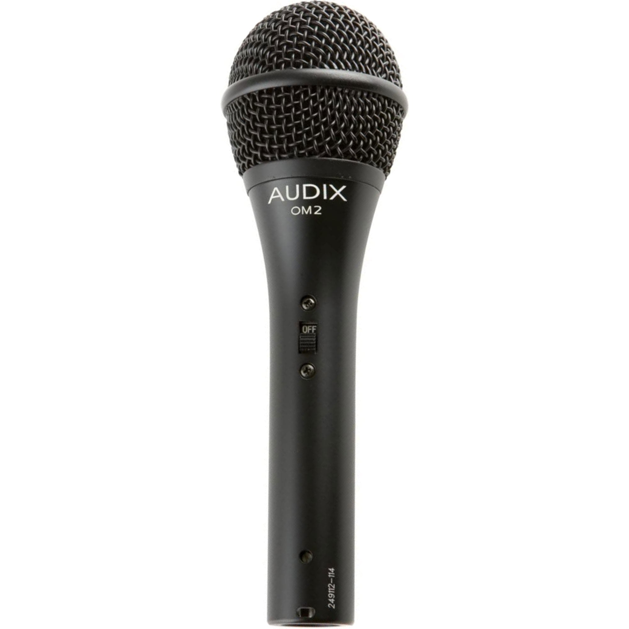 Audix OM2S Handheld Hypercardioid Dynamic Vocal Microphone with On/Off Switch