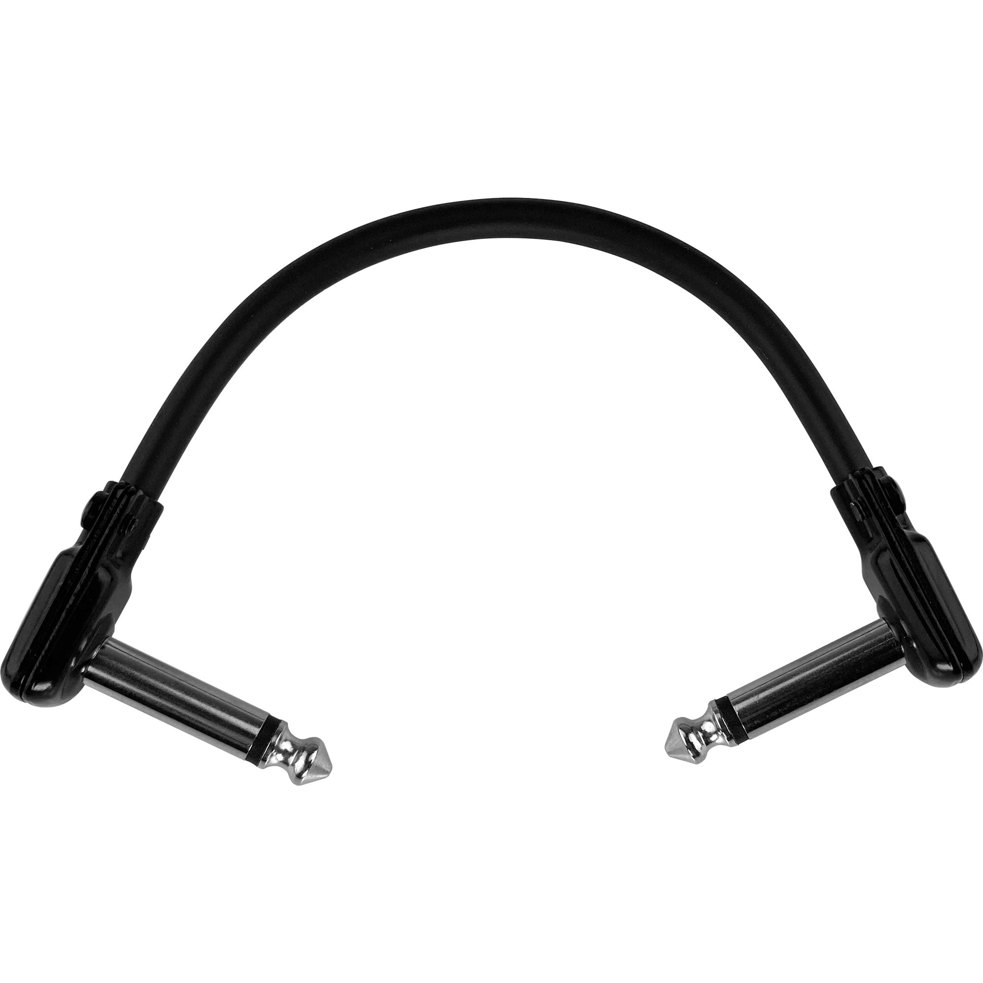 Performance Audio Professional Low-Profile Right Angle Guitar Patch Cable with SquarePlugs (6")