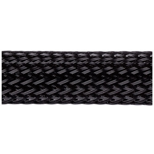 Techflex Flexo PET Expandable Braided Sleeving (1-3/4" Black, 200' Spool)