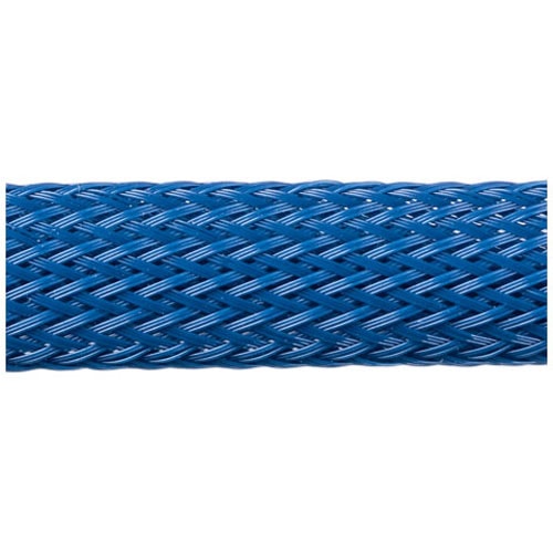 Techflex Flexo PET Expandable Braided Sleeving (1/4" Blue, By the Foot)