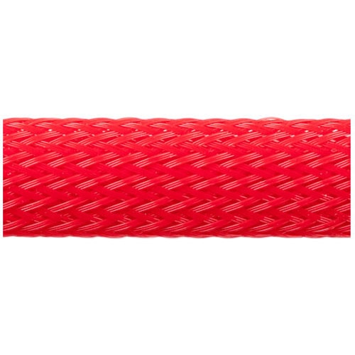Techflex Flexo PET Expandable Braided Sleeving (1/4" Red, By the Foot)