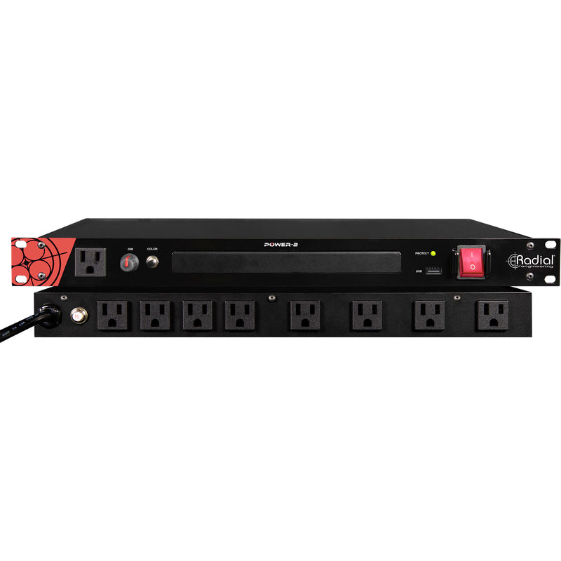 Radial Engineering Power-2 Rackmount Power Conditioner/Surge Supressor with LED Lighting
