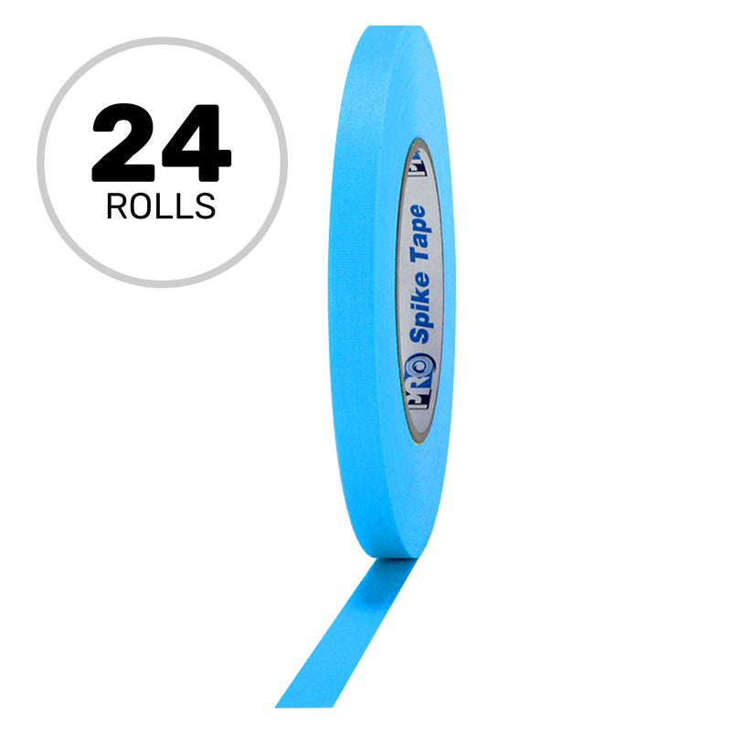 ProTapes Pro Spike Tape 1/2" x 45yds (Fluorescent Blue, Case of 24)