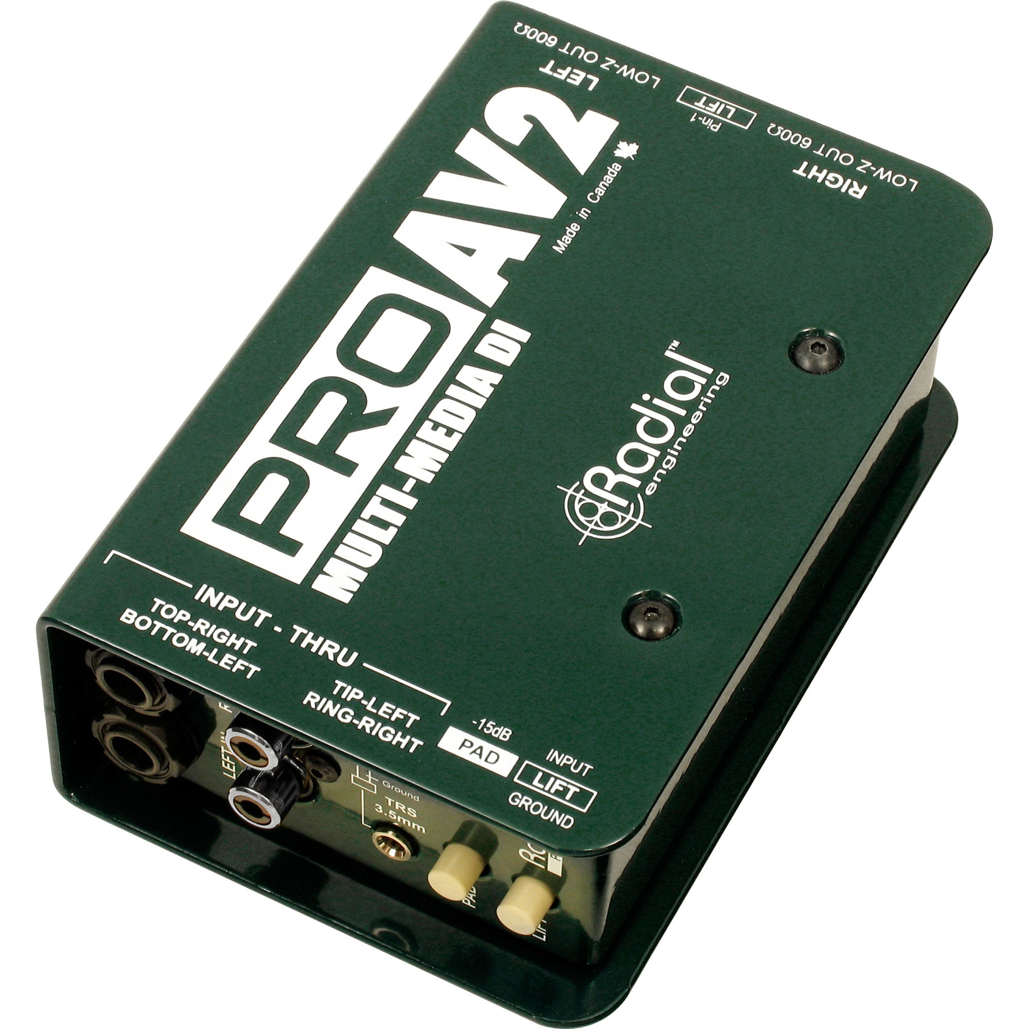 Radial Engineering ProAV2 Audio/Video Passive Stereo Direct Box