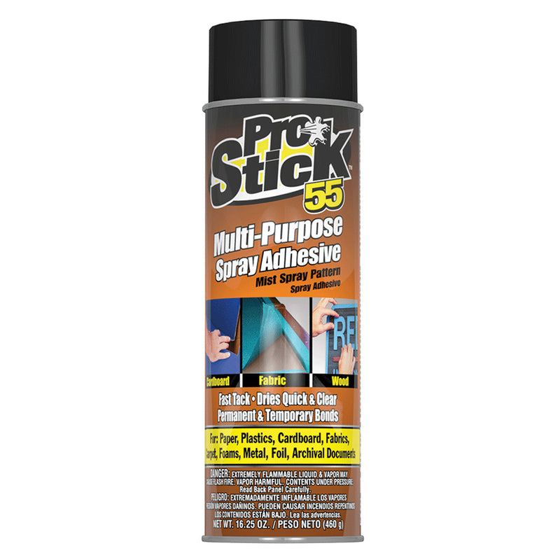 Max Professional Pro Stick 55 Multi-Purpose Mist Spray Adhesive (16.25 oz., 12 Pack Case)