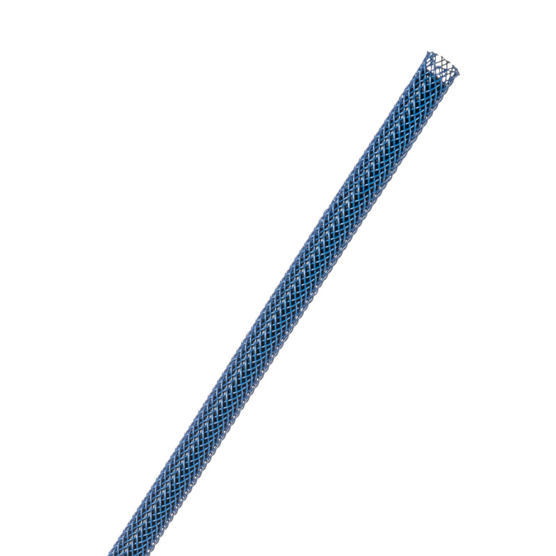 Techflex Flexo PET Expandable Braided Sleeving (1/8" Blue, 1000' Spool)