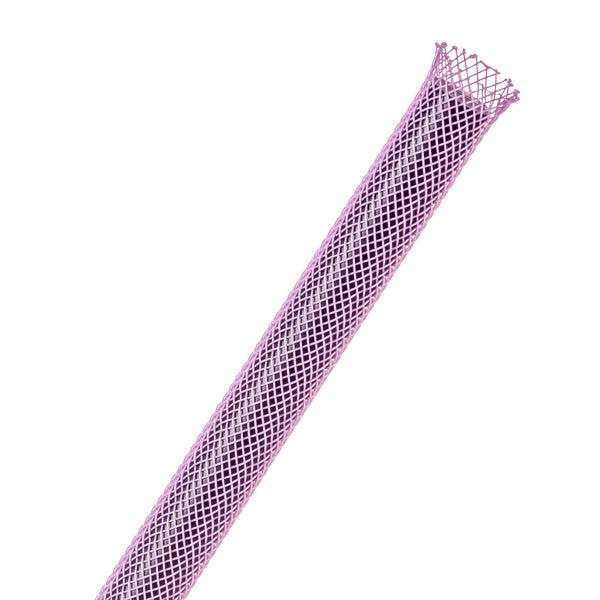 Techflex Flexo PET Expandable Braided Sleeving (1/4" Purple, By the Foot)