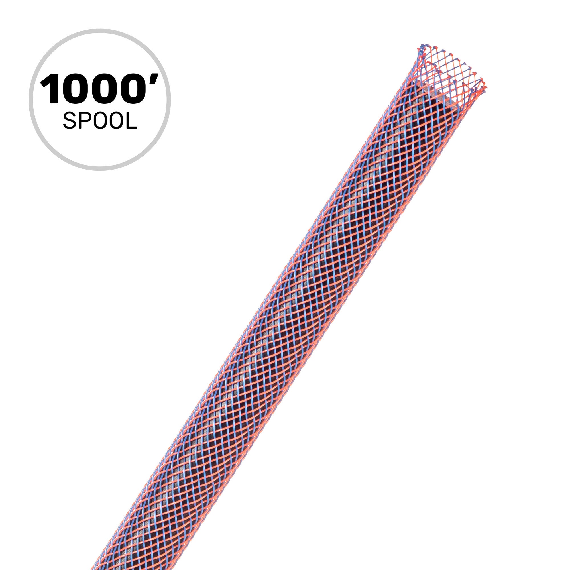 Techflex Flexo PET Expandable Braided Sleeving (1/4" Superhero, 1000' Spool)