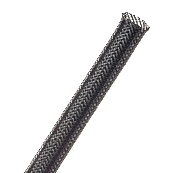 Techflex Flexo PET Expandable Braided Sleeving (3/8" Carbon, By the Foot)