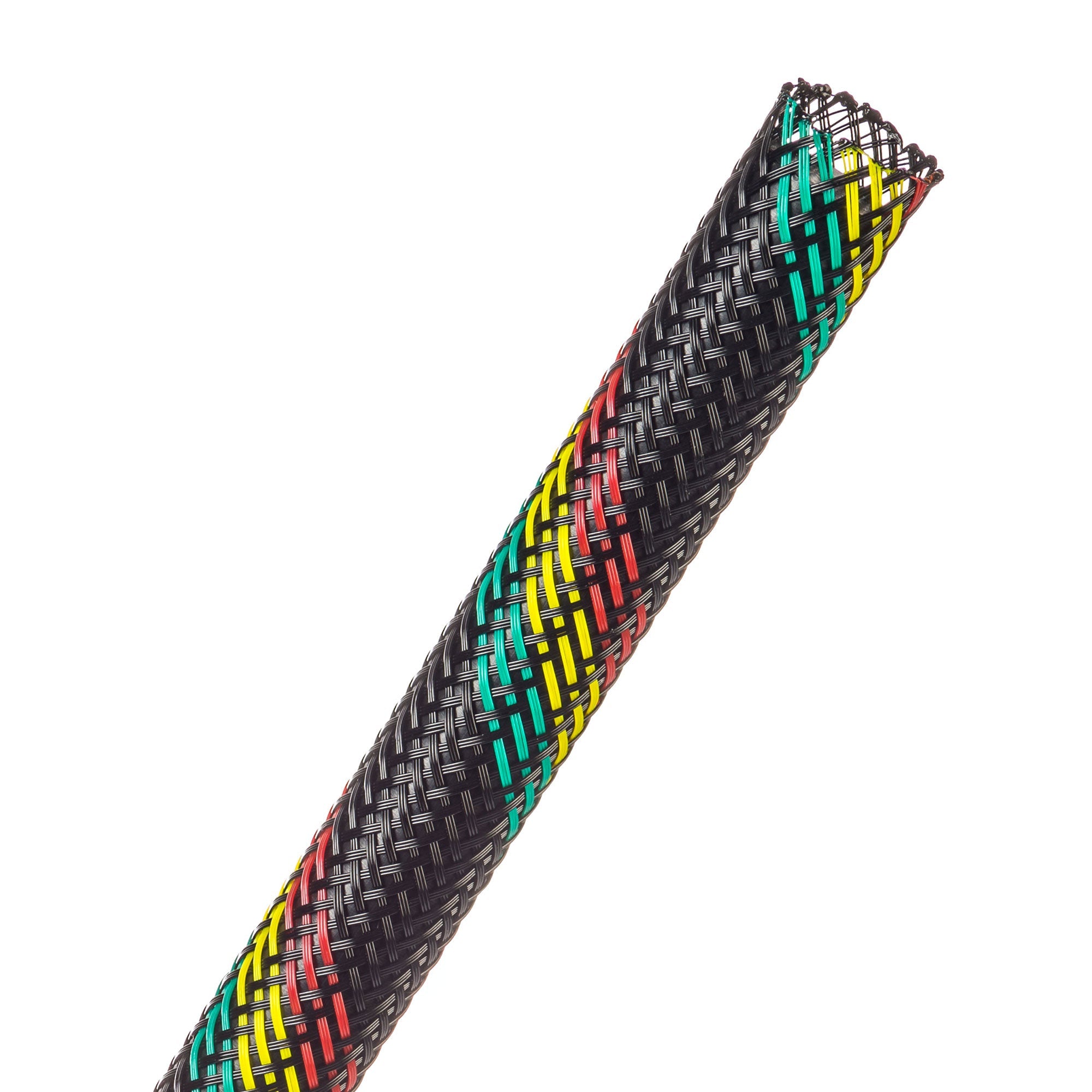 Techflex Flexo PET Expandable Braided Sleeving (3/8" Reggae, By the Foot)