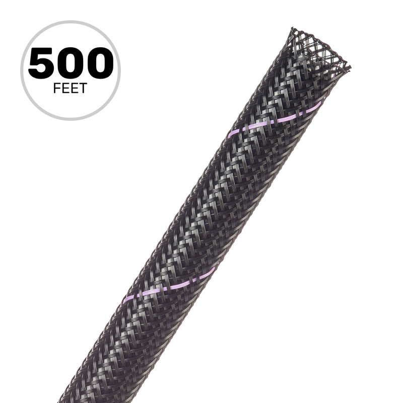 Techflex Flexo PET Expandable Braided Sleeving (3/8" Uptown Purple, 500' Spool)