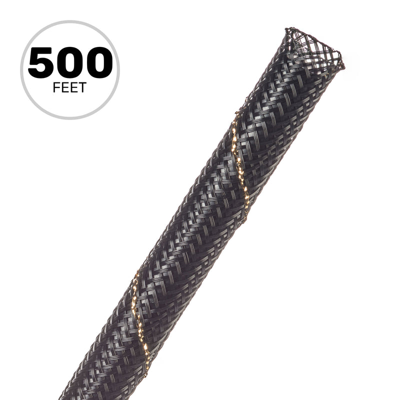 Techflex Flexo PET Expandable Braided Sleeving (3/8" Uptown Gold, 500' Spool)