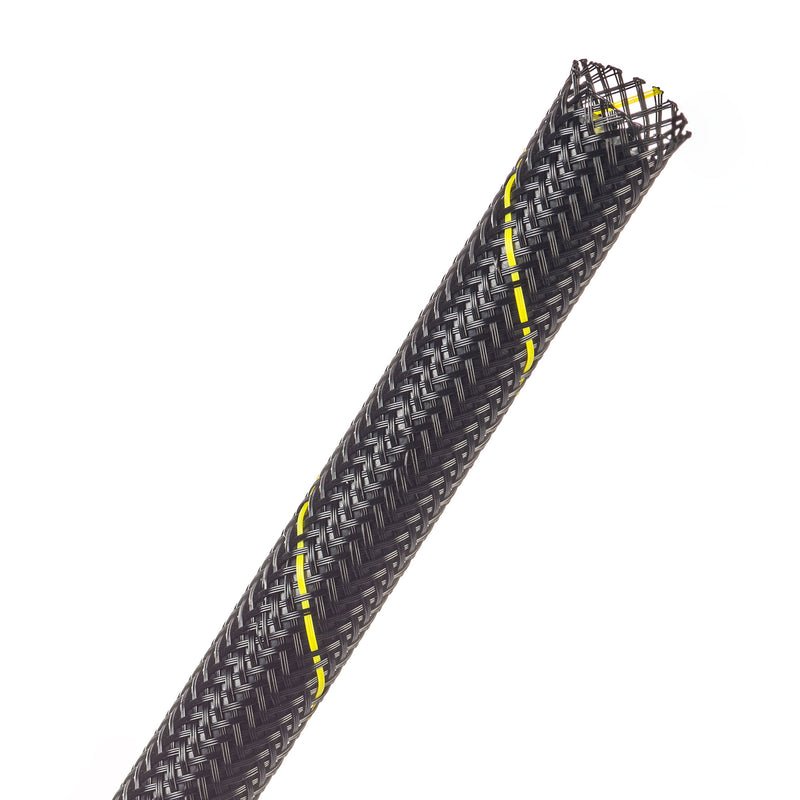 Techflex Flexo PET Expandable Braided Sleeving (3/8" Uptown Yellow, 500' Spool)