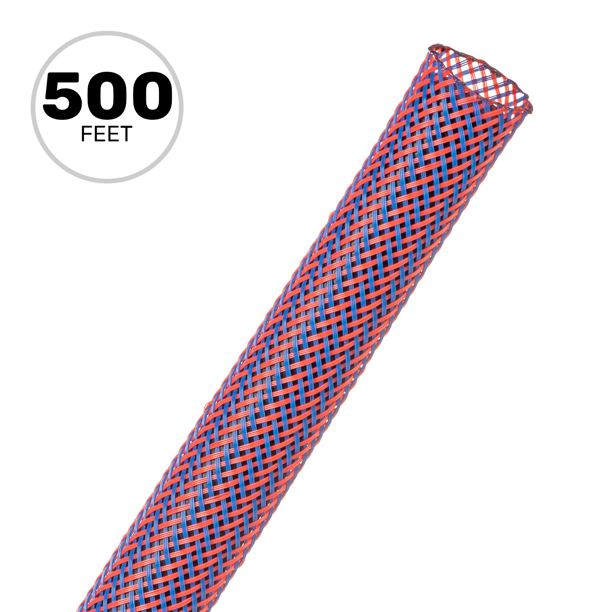 Techflex Flexo PET Expandable Braided Sleeving (1/2" Superhero, 500' Spool)