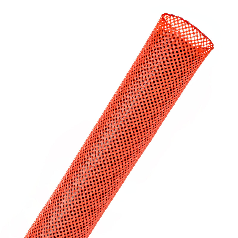Techflex Flexo PET Expandable Braided Sleeving (3/4" Neon Red, 250' Spool)