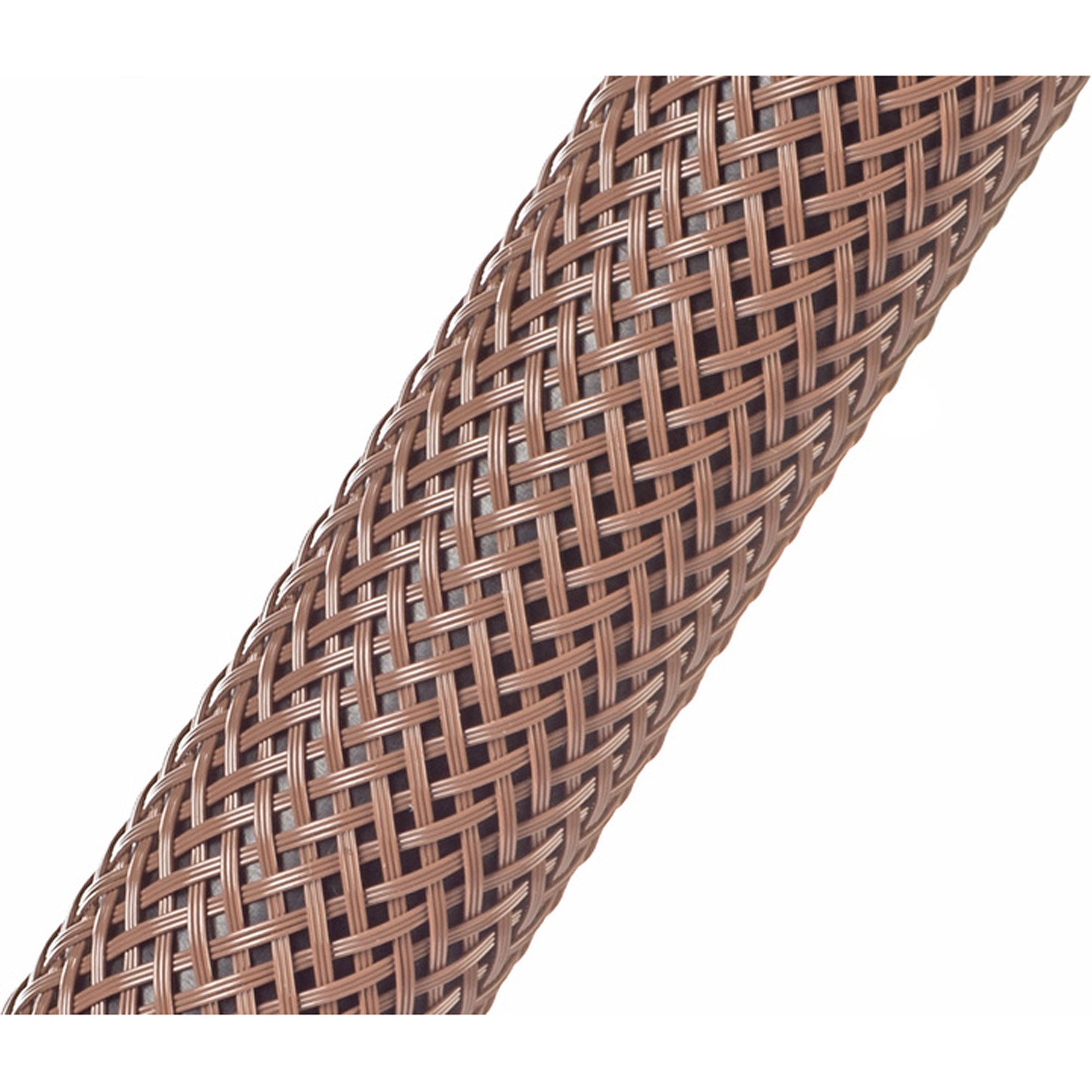 Techflex Flexo PET Expandable Braided Sleeving (1/4" Brown, 1000' Spool)