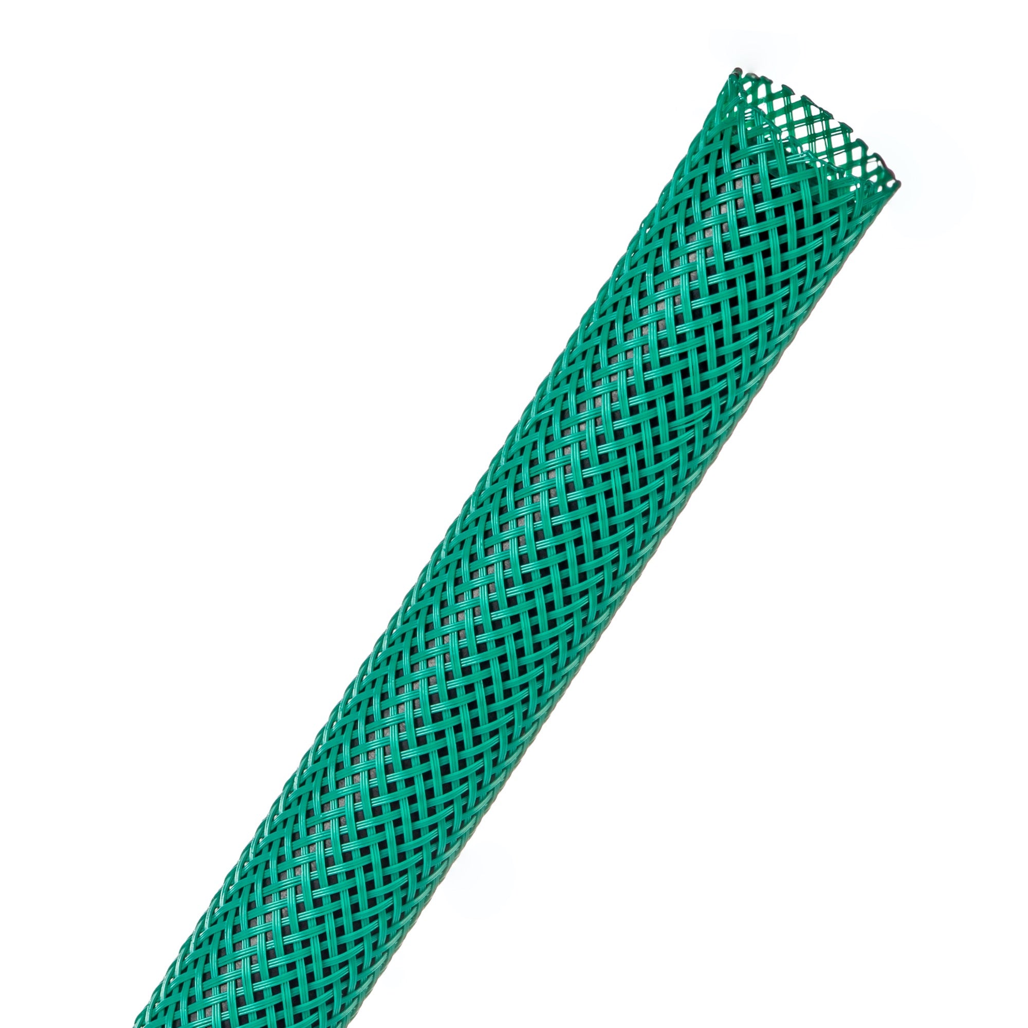 Techflex Flexo PET Expandable Braided Sleeving (1/2" Green, 500' Spool)