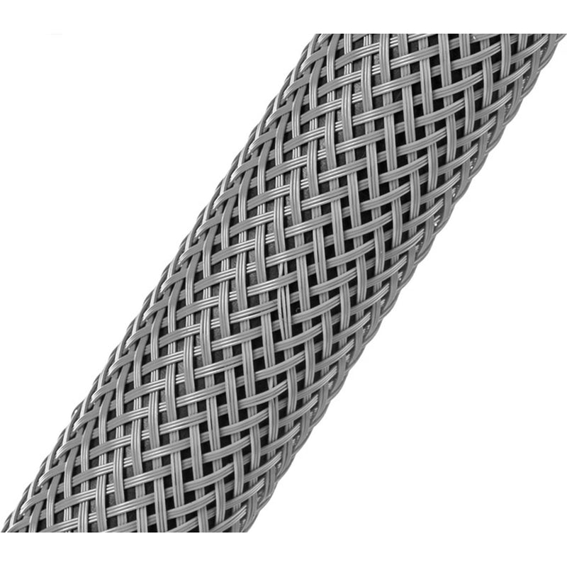 Techflex Flexo PET Expandable Braided Sleeving (1/4" Grey, By the Foot)