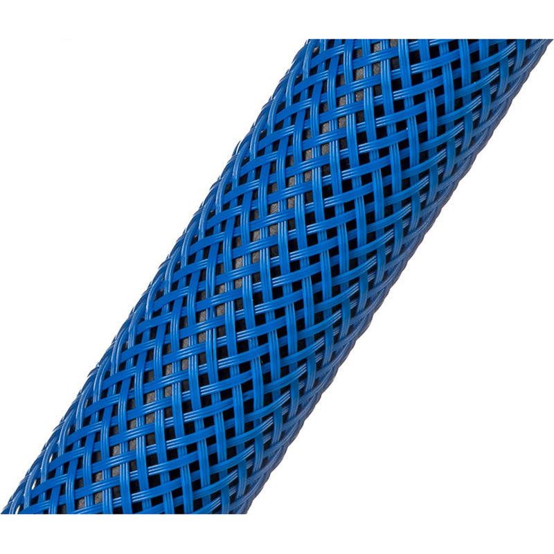Techflex Flexo PET Expandable Braided Sleeving (1/4" Neon Blue, By the Foot)