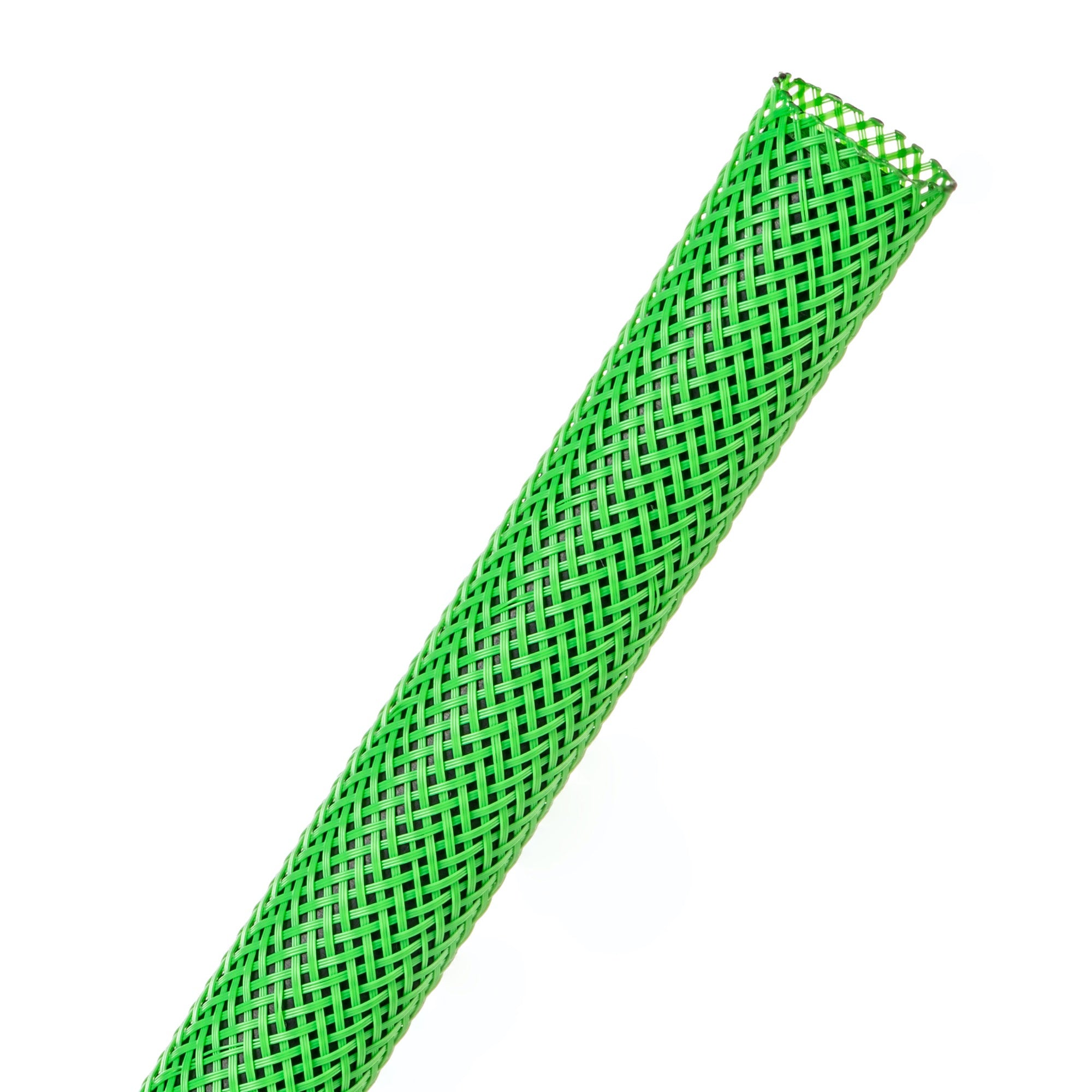 Techflex Flexo PET Expandable Braided Sleeving (1/2" Neon Green, 500' Spool)