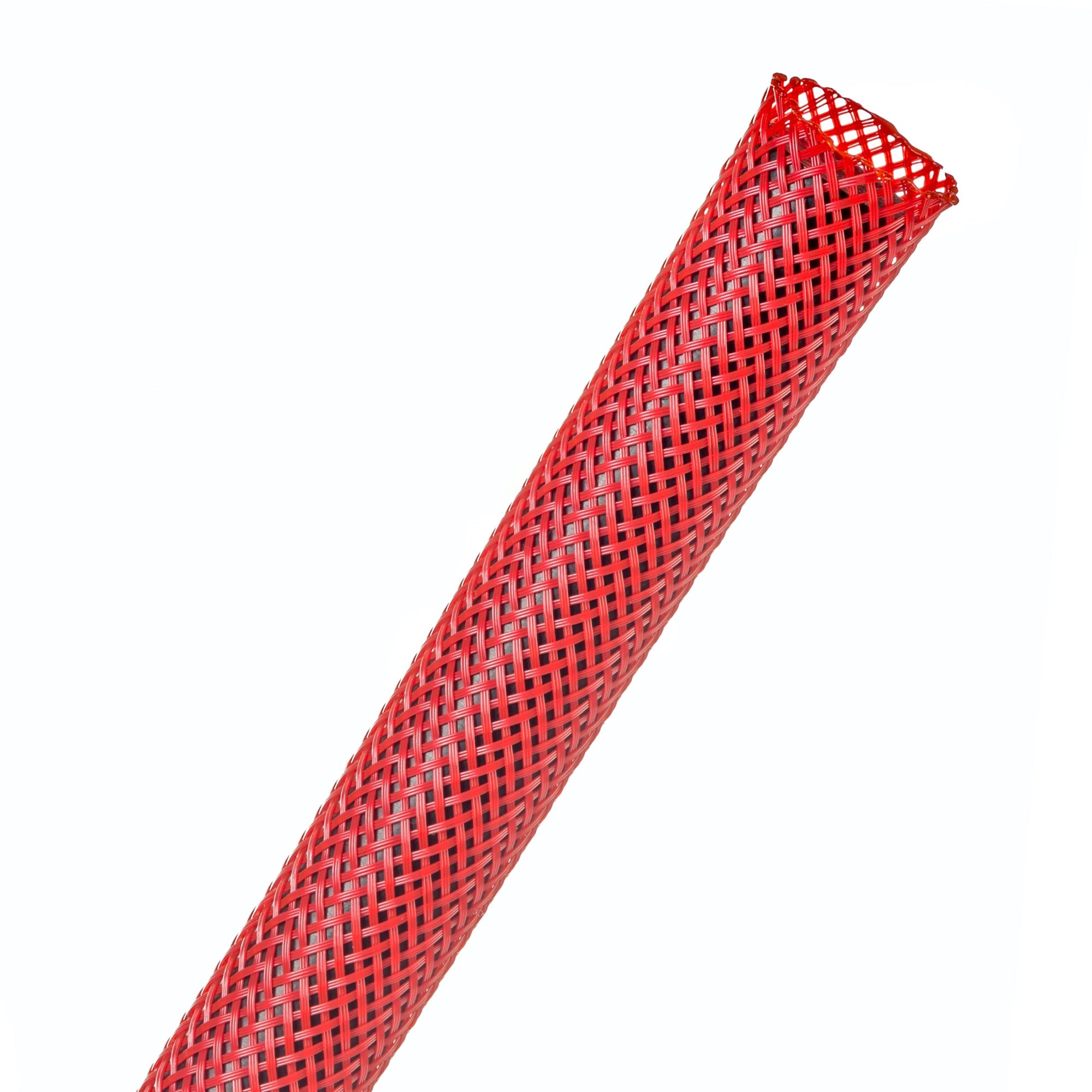Techflex Flexo PET Expandable Braided Sleeving (1/2" Red, 500' Spool)