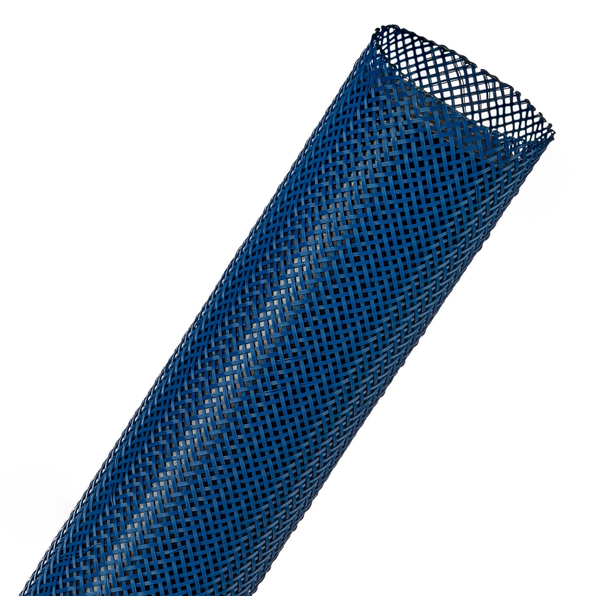 Techflex Flexo PET Expandable Braided Sleeving (1-1/4" Blue, 200' Spool)