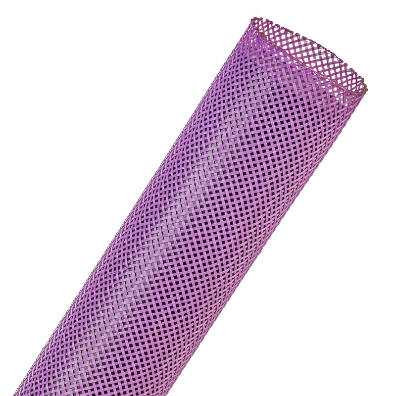 Techflex Flexo PET Expandable Braided Sleeving (1-1/4" Purple, 200' Spool)