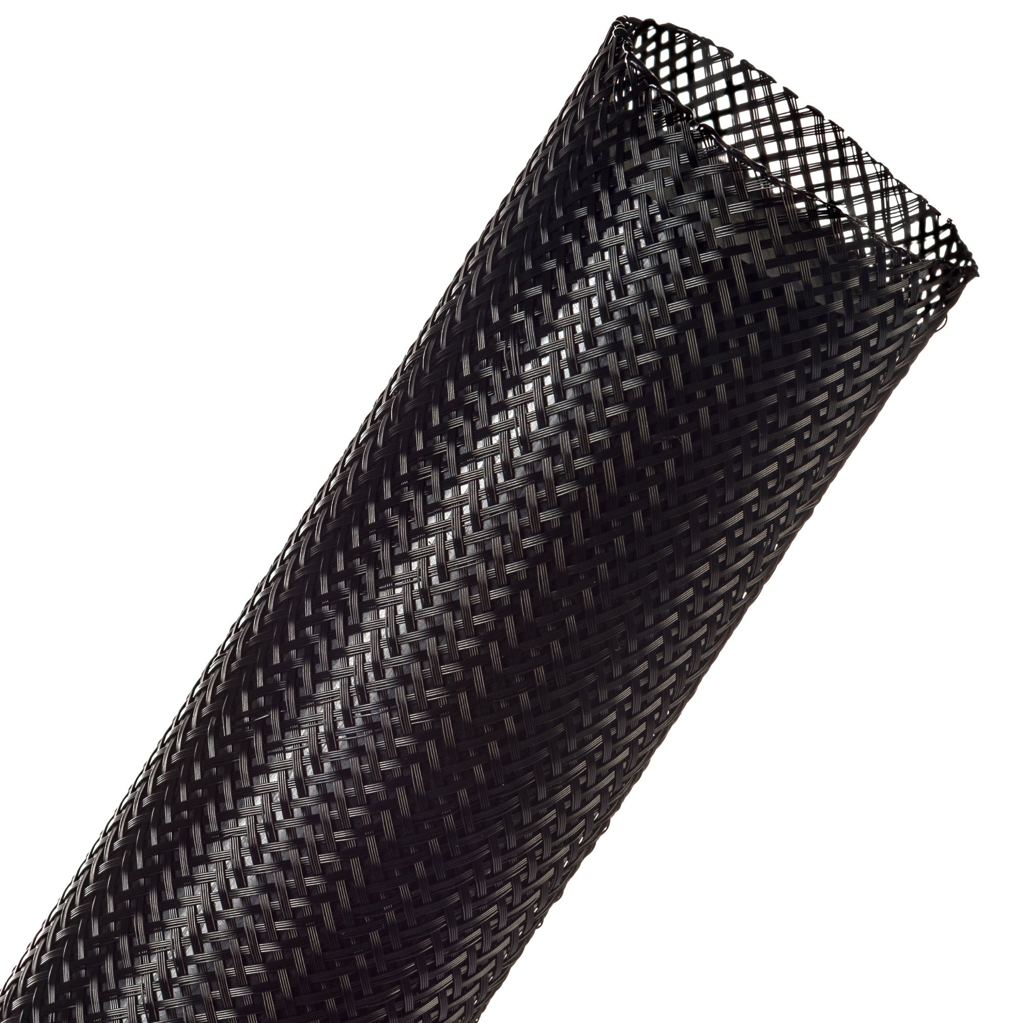 Techflex Flexo PET Expandable Braided Sleeving (1-1/2" Black, By the Foot)