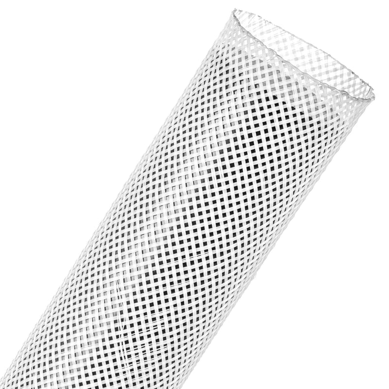 Techflex Flexo PET Expandable Braided Sleeving (1-1/2" White, 200' Spool)