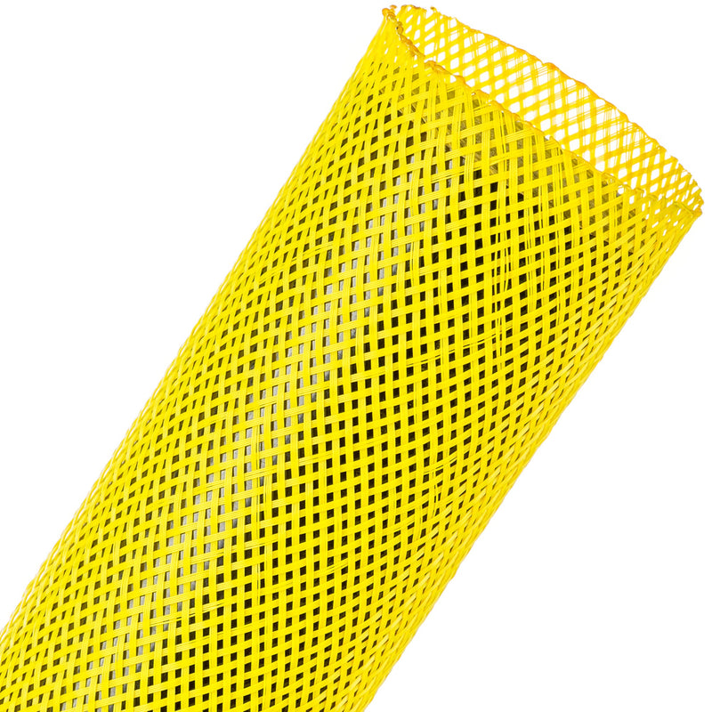 Techflex Flexo PET Expandable Braided Sleeving (1-3/4" Neon Yellow, 200' Spool)