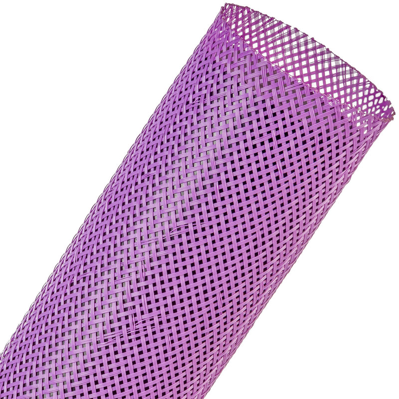 Techflex Flexo PET Expandable Braided Sleeving (1-3/4" Purple, 200' Spool)