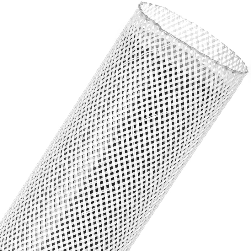Techflex Flexo PET Expandable Braided Sleeving (1-3/4" White, 200' Spool)