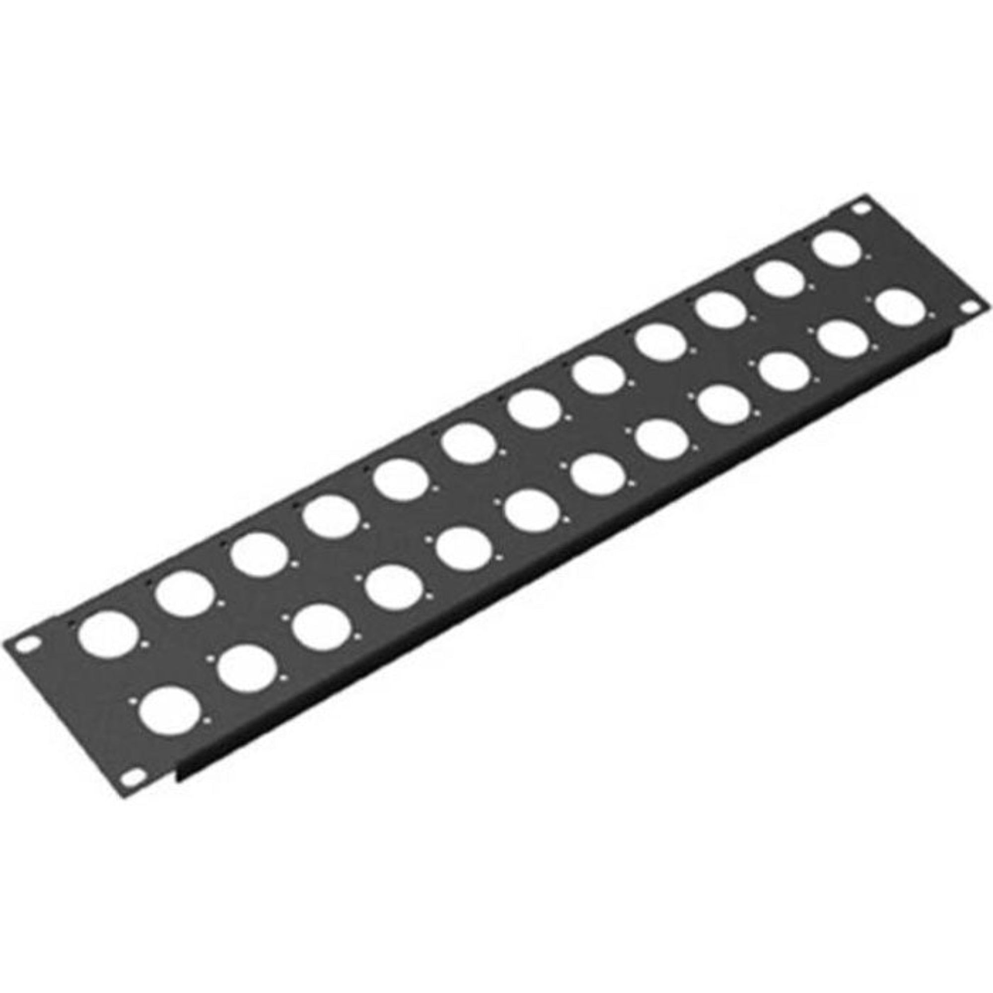 Penn Elcom R1269/2UK/24 Rack Panel Punched for Neutrik D-Style Connectors (2U, 24 Hole)