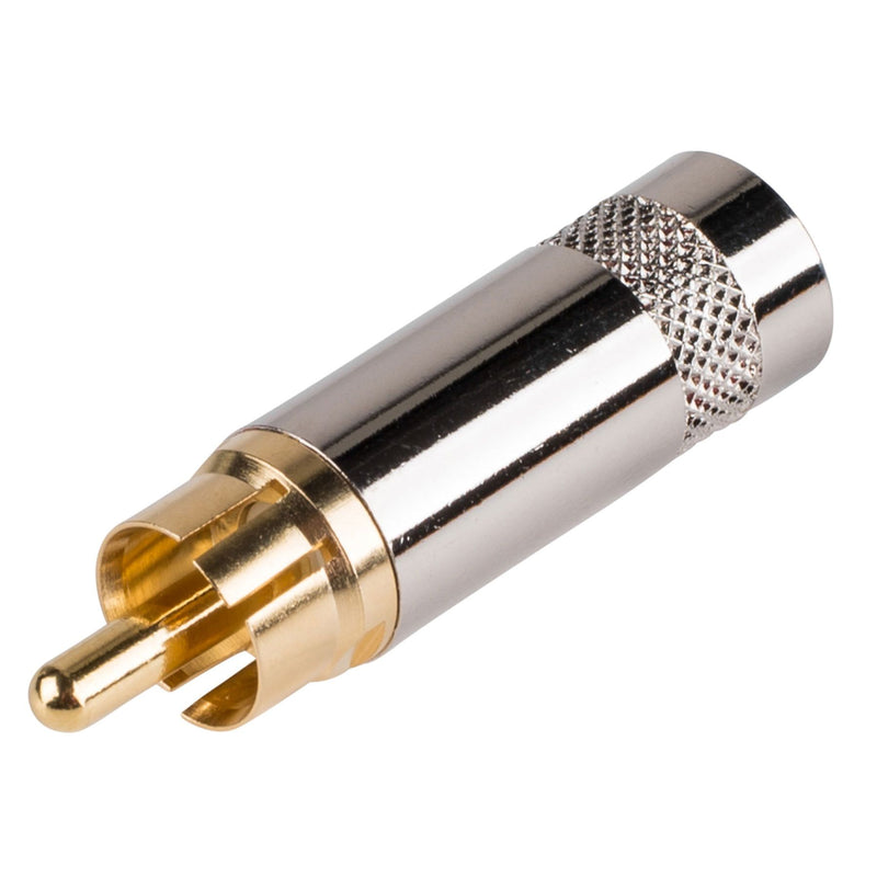 Neutrik Rean NYS352G Male RCA Phono Plug (Nickel/Gold)