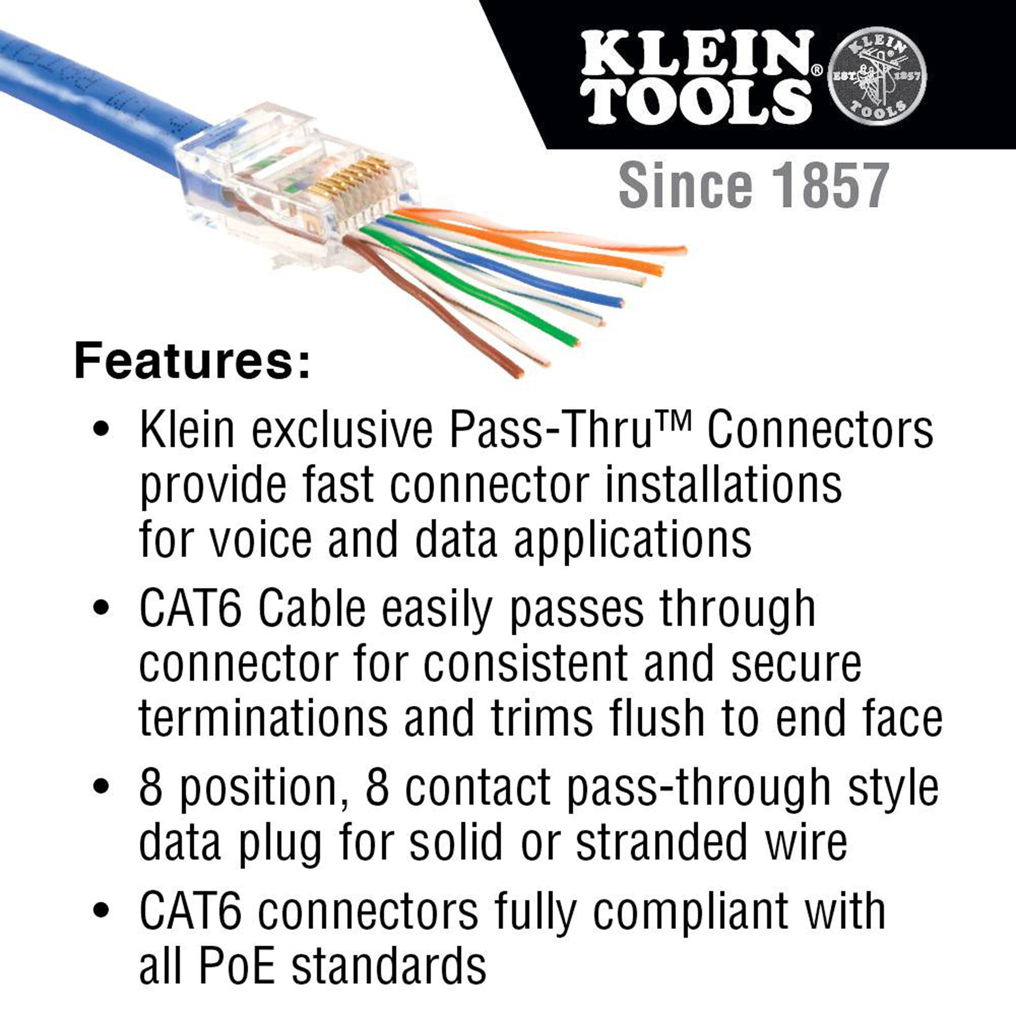 Performance Audio RJ45 CAT6 Connector with Gold Plated Contacts