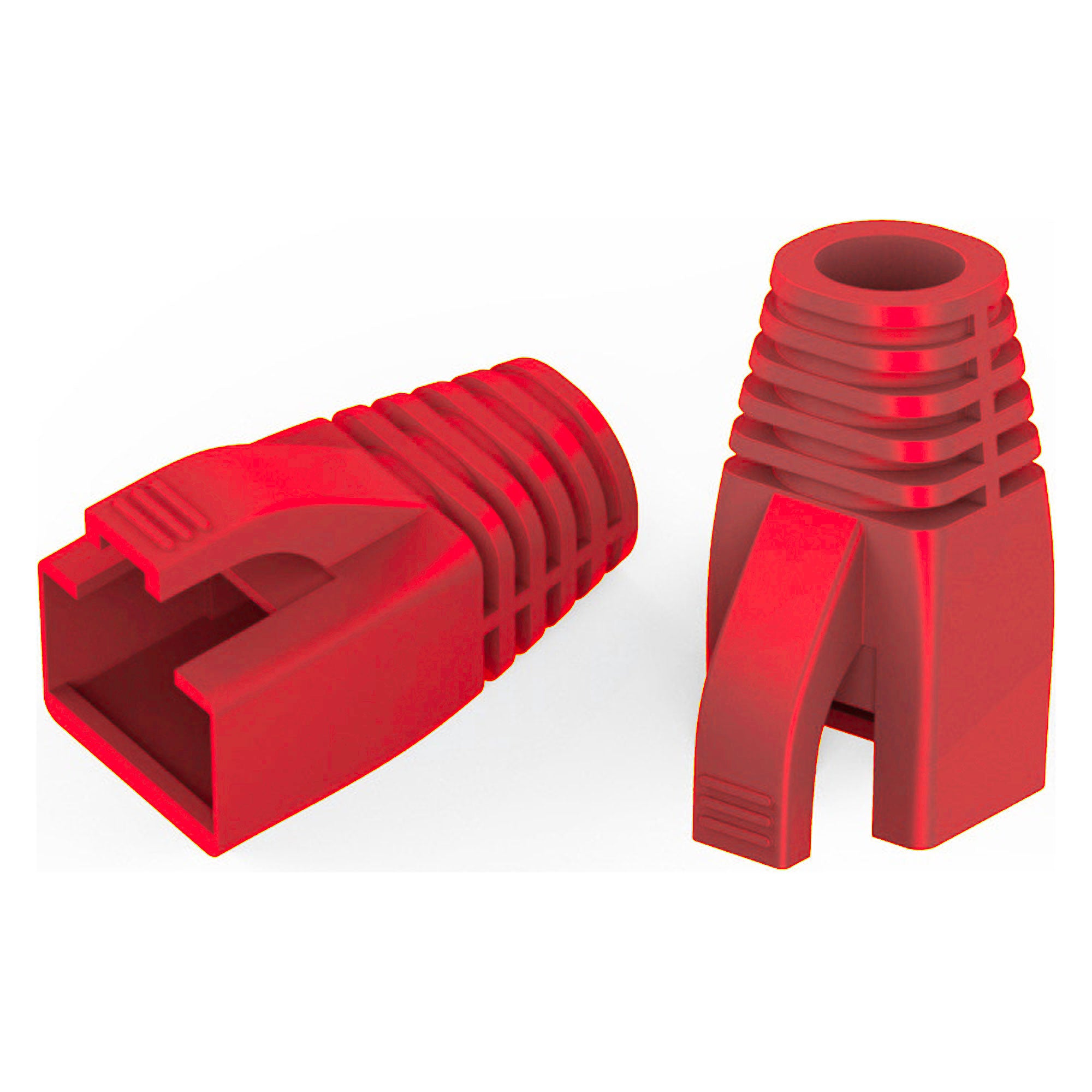 Performance Audio RJ45 CAT6, CAT7 Ethernet Network Cable Strain Relief Boot (8.5mm, Red)