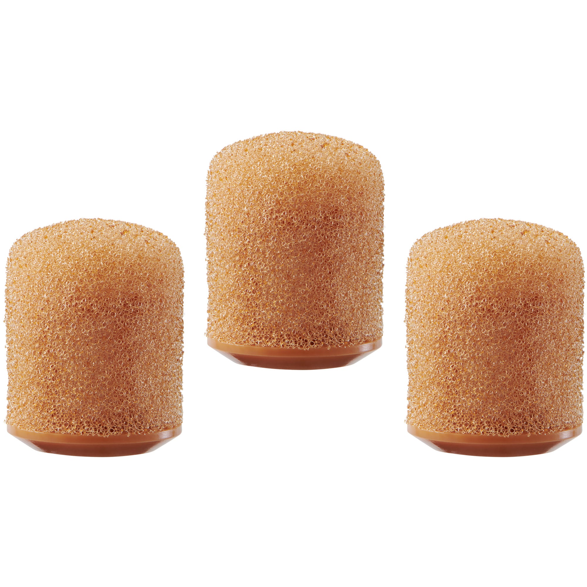 Shure RPMDL4SFWS/C Set of 3 Snap Fit Windscreens for DuraPlex DL4/DH5 Microphones (Cocoa)