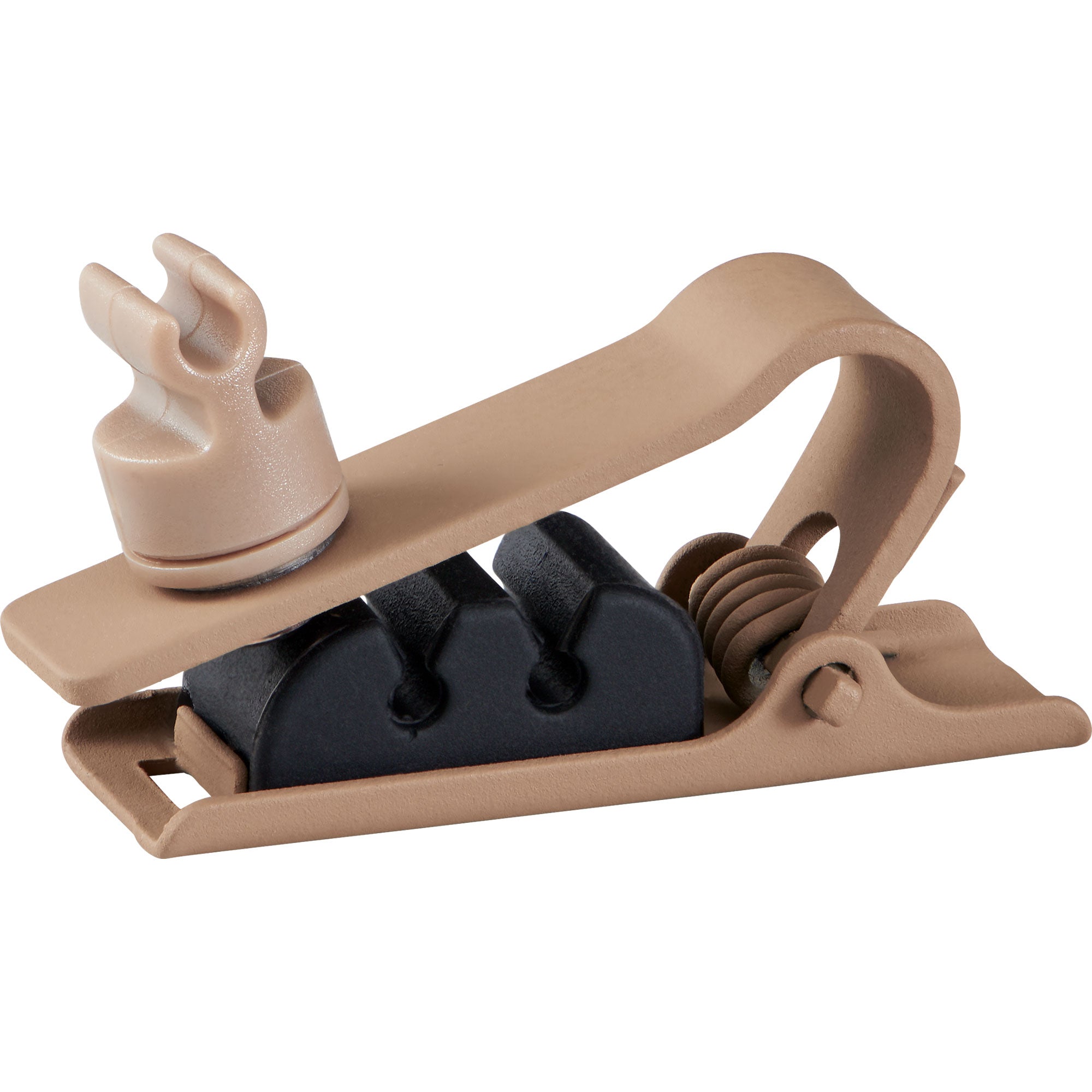 Shure RPMDL4STC/C Set of 3 Single Tie Clips for DuraPlex DL4 Microphones (Cocoa)