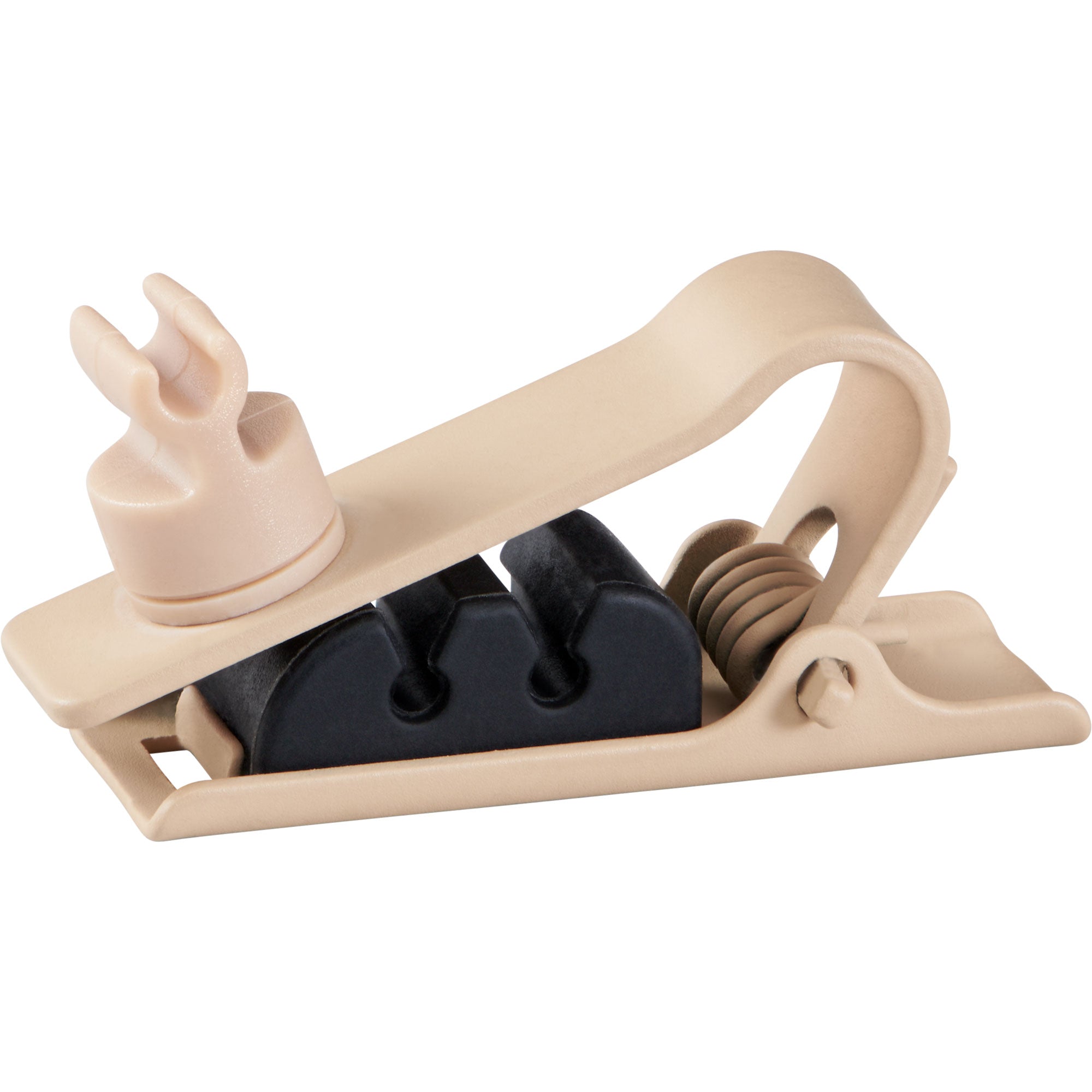 Shure RPMDL4STC/T Set of 3 Single Tie Clips for DuraPlex DL4 Microphones (Tan)