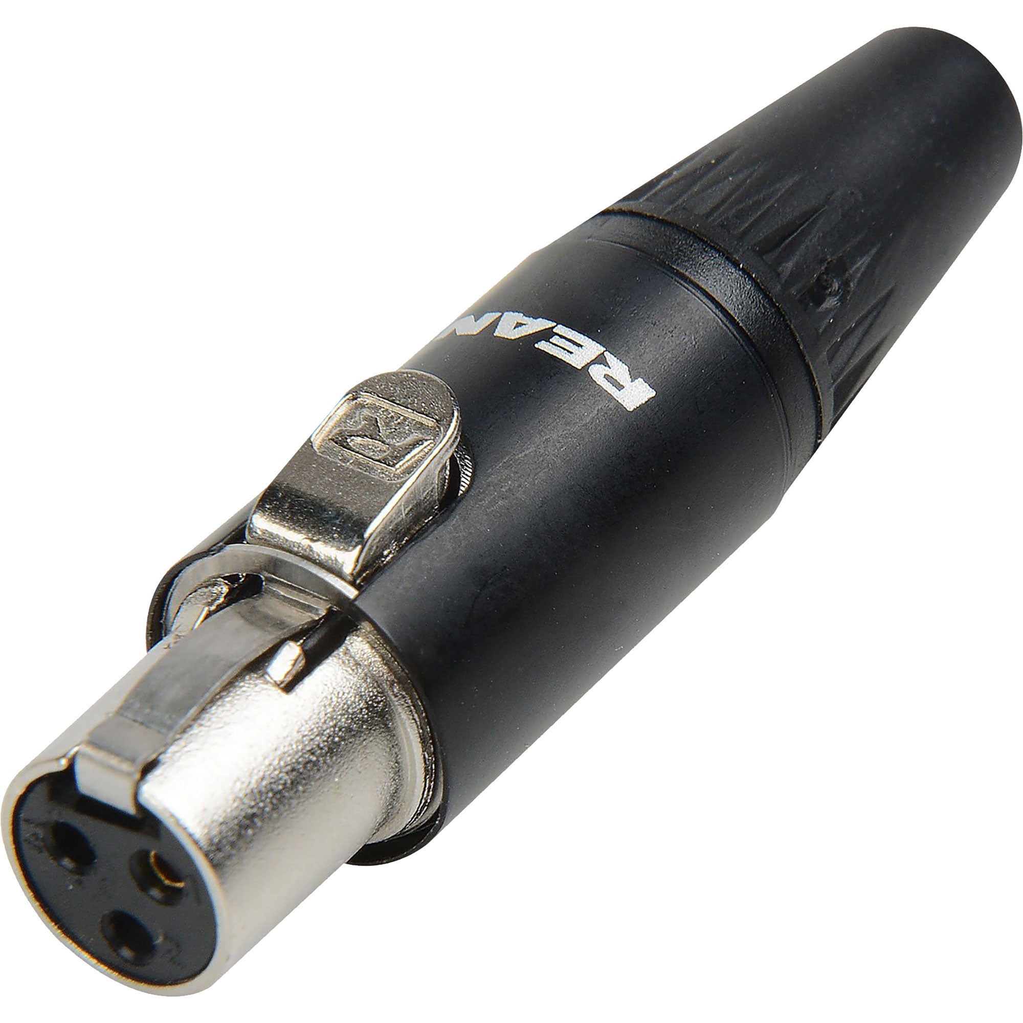 Neutrik Rean RT3FC-B Female 3-Pin Tiny XLR Connector (Black/Gold)