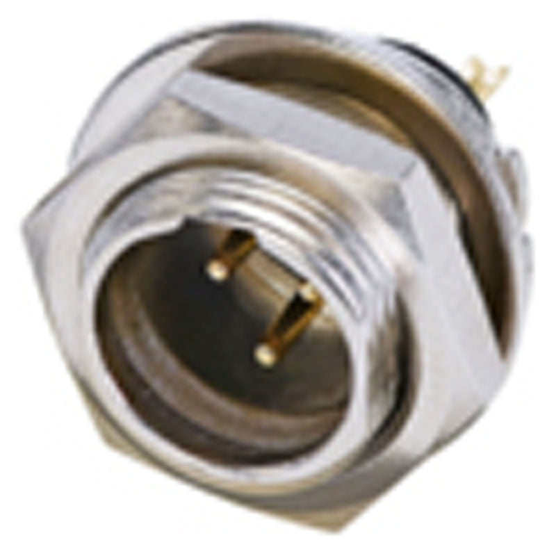 Neutrik Rean RT3MPR Rear Mountable Male 3-Pin Tiny XLR Chassis Connector (Nickel/Gold, Box of 100)